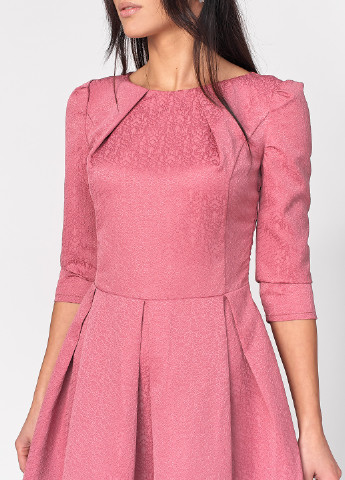 Розовое кэжуал платье колокол Ut однотонное