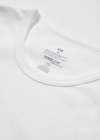 Белая футболка (2 шт.) с коротким рукавом C&A