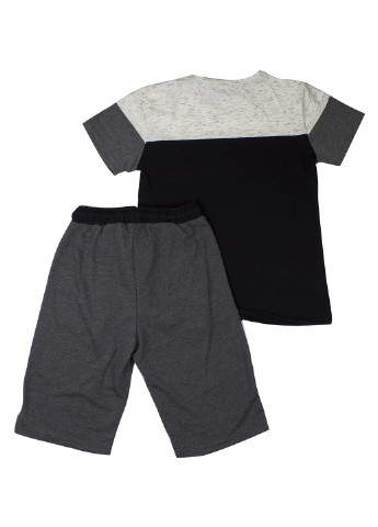 Темно-сірий літній комплект (футболка, шорти) Mackays