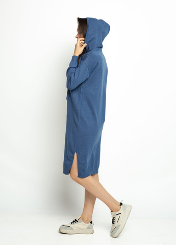 Синя спортивна сукня сукня-худі Time of Style однотонна