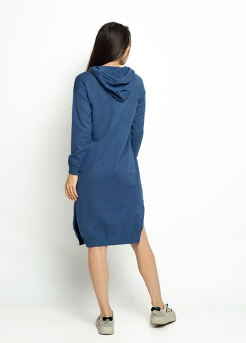 Синя спортивна сукня сукня-худі Time of Style однотонна