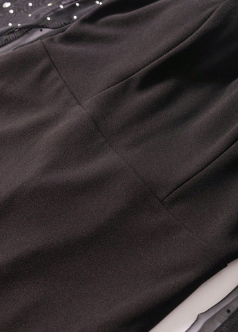 Черное вечернее платье годе, платье-кейп SHEIN однотонное