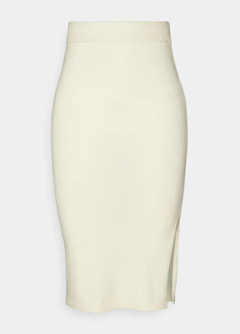 Светло-бежевая кэжуал однотонная юбка Vila карандаш