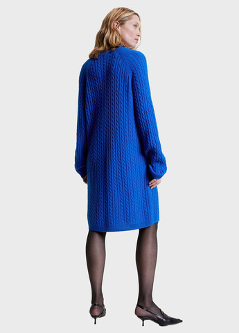 Синее кэжуал платье платье-свитер Tommy Hilfiger однотонное