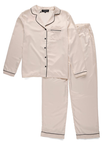 Бежевая всесезон пижама (рубашка, брюки) рубашка + брюки Loungeable