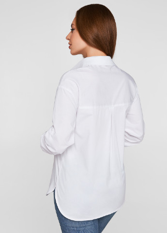 Белая кэжуал рубашка однотонная Lullababe