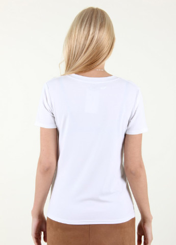 Біла літня футболки Miss Fashion