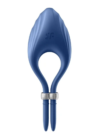 Эрекционное виброкольцо лассо Duelist Blue, 10 режимов, мощный мотор Satisfyer (254785256)