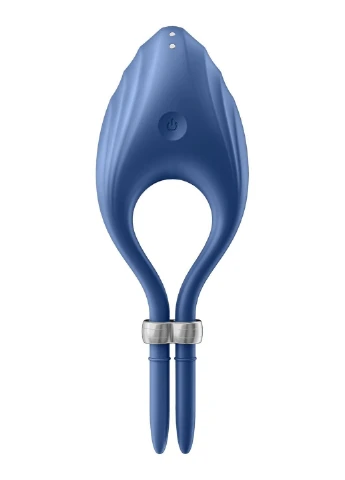 Эрекционное виброкольцо лассо Duelist Blue, 10 режимов, мощный мотор Satisfyer (254785256)