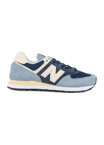 Кроссовки 574 New Balance голубые демисезоны (256006635)