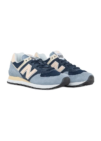 Кроссовки 574 New Balance голубые демисезоны (256006635)