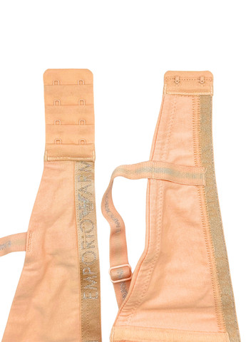 Бежевий бралетт бюстгальтер Emporio Armani без кісточок бавовна