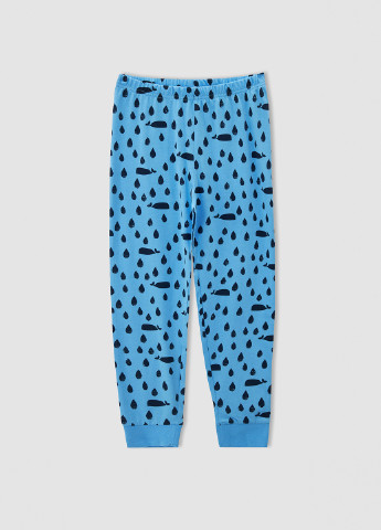 Голубая всесезон пижама (футболка, брюки) футболка + брюки DeFacto