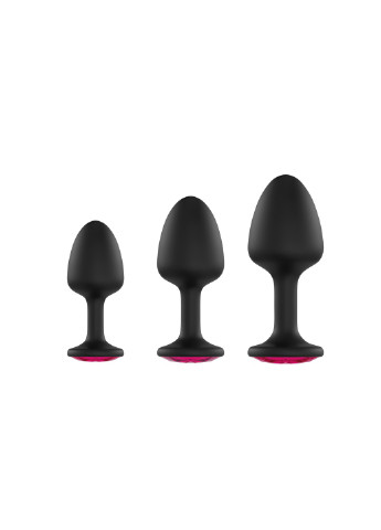 Анальная пробка Geisha Plug Ruby M с шариком внутри, создает вибрации, макс. диаметр 3,2см Dorcel (254953749)