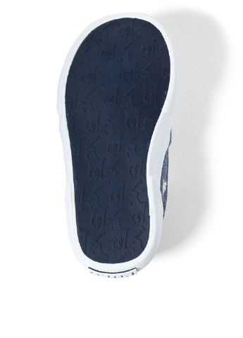 Серо-синие слипоны Ralph Lauren с логотипом