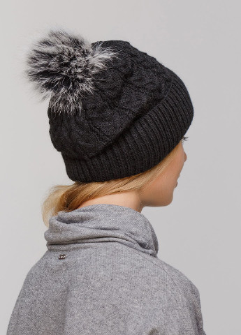 Зимняя теплая женская шапка на флисовой подкладке 550807 Merlini (249643186)
