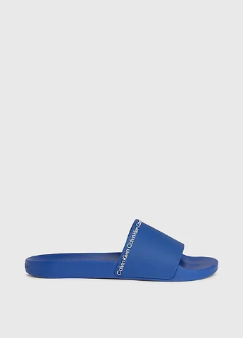 Синие кэжуал, пляжные шлепанцы Calvin Klein
