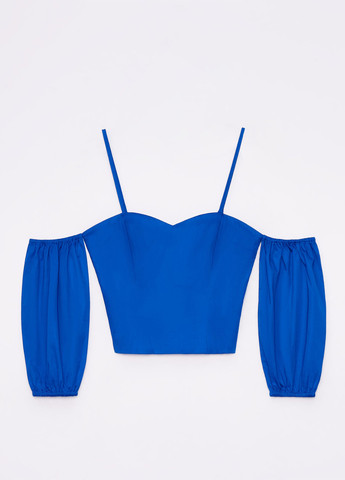 Синяя блуза Mohito