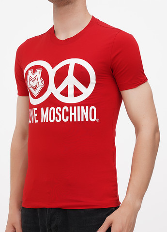 Красная футболка Moschino
