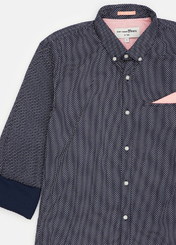 Темно-синяя кэжуал рубашка в горошек Tom Tailor