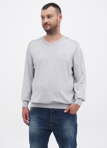 Светло-серый демисезонный свитер пуловер State of Art