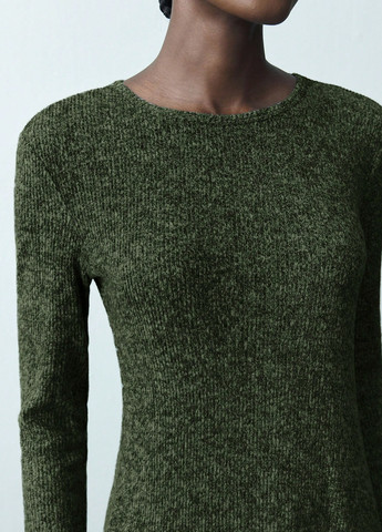 Темно-зелена кежуал сукня SHEIN меланжева