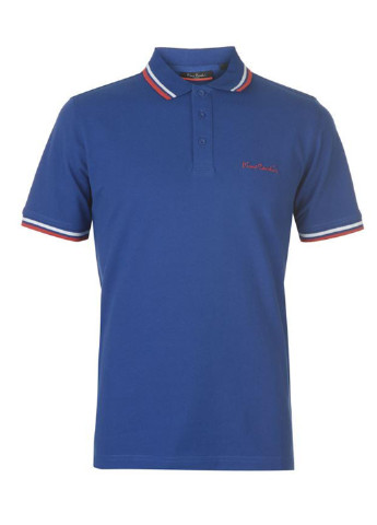 Синяя футболка-поло для мужчин Pierre Cardin с логотипом