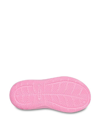 Розовые кэжуал сандалии Crocs на липучке