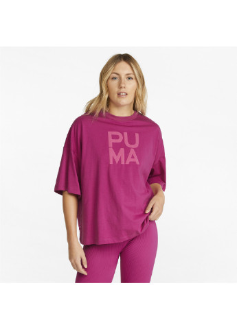 Розовая всесезон футболка infuse boxy graphic women’s tee Puma