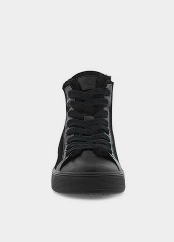 Зимние ботинки Ecco с логотипом из натуральной замши