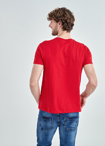 Червона футболка з коротким рукавом Piazza Italia