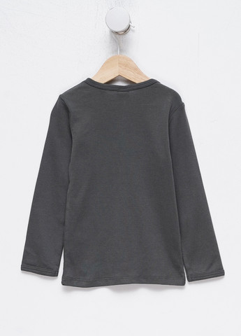 Серо-зеленый демисезонный кэжуал лонгслив H&M однотонный