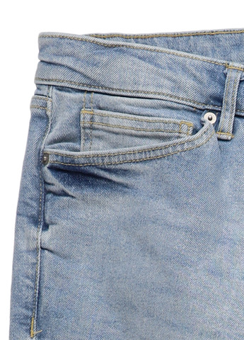 Синие демисезонные зауженные джинсы Topman