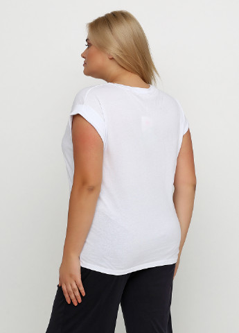 Белая летняя футболка MSCH