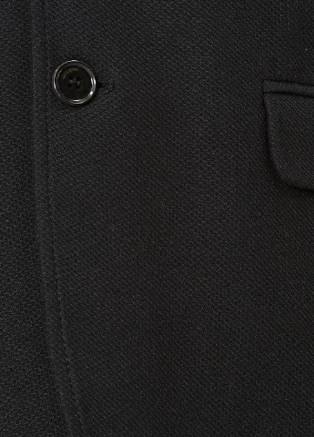 Пиджак KOTON однобортный однотонный чёрный деловой костюмная, полиэстер