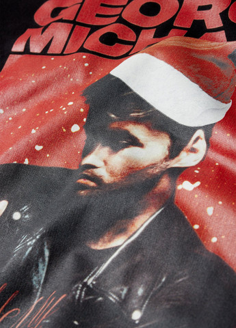 Черный свитшот C&A новогодний без декора (353087010)