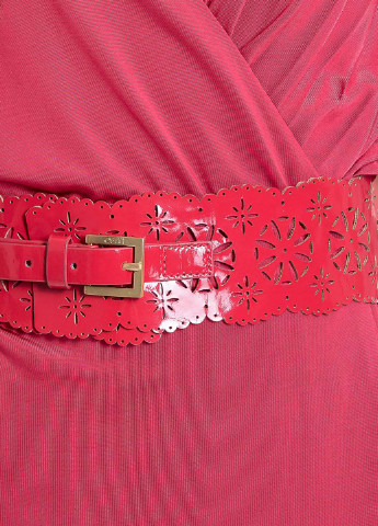 Светло-красное кэжуал платье на запах Liu Jo однотонное