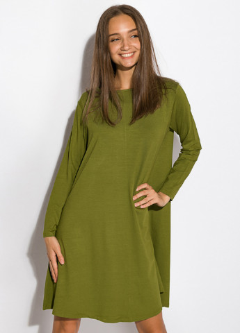 Фісташкова кежуал сукня а-силует Time of Style однотонна