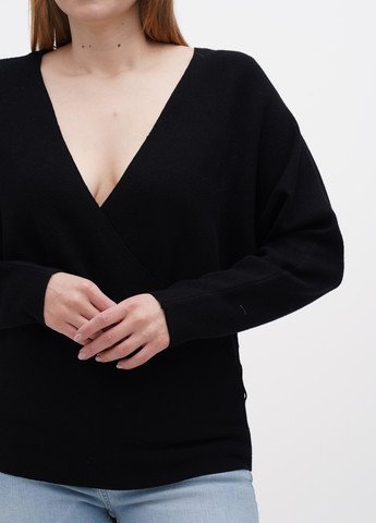 Черный демисезонный пуловер пуловер Mohito