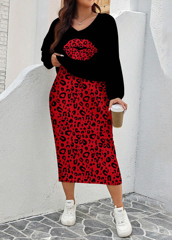 Костюм (свитшот, платье) SHEIN (366268585)