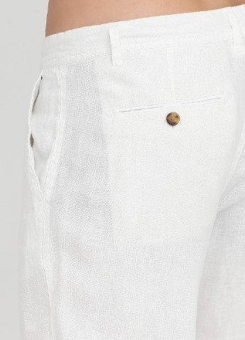 Белые кэжуал летние прямые брюки C&A
