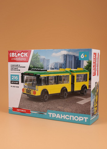 Конструктор Желтый автобус (226 деталей) Iblock (291859392)