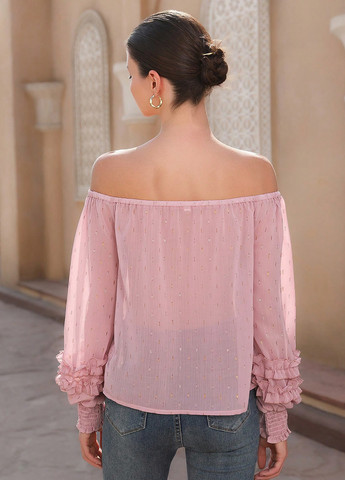 Светло-розовая блуза SHEIN