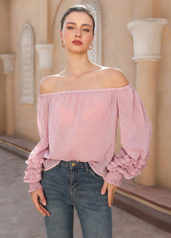 Светло-розовая блуза SHEIN