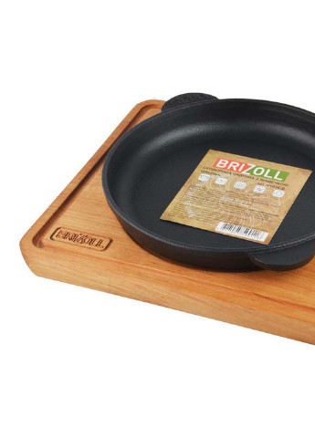 Чавунна сковорода на дошці 18 см Н-1825-Д Brizoll (233117058)