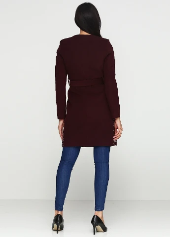 Сливове демісезонне Пальто Sassofono