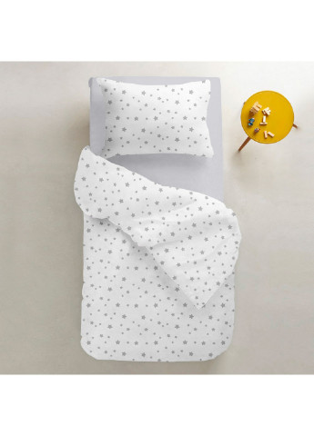 Підліткова постільна білизна STAR GREY GREY (підковдра 160х220 см, наволочка 50х70 см, простирадло 155х240 см) Cosas (251801309)