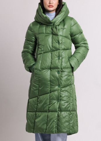 Зеленое зимнее Пальто длинное зеленое Icon