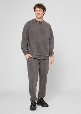 Серый свитшот PRPY варенка потертости, вышивка (366302630)