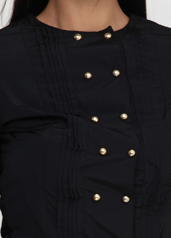 Блуза-боди Elisabetta Franchi с длинным рукавом логотипы чёрные кэжуалы